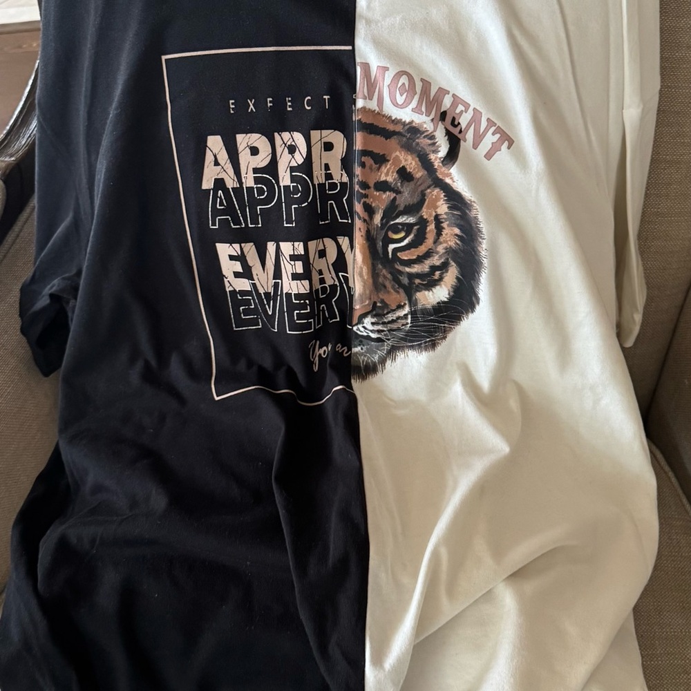 Black and White Graphic T-Shirt